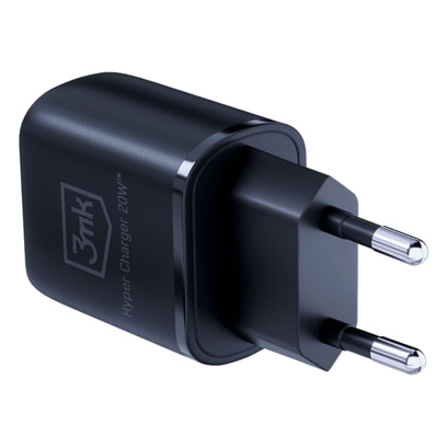 Ładowarka 3MK Hyper Charger 20W USB-C + USB Czarna