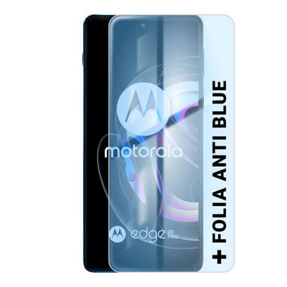 Motorola Edge 20 Pro 5G Niebieski + Folia Hydrożelowa Rock Space Anti Blue