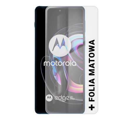 Motorola Edge 20 Pro 5G Niebieski + Folia Hydrożelowa Rock Space Matowa