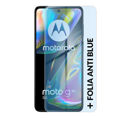 Motorola Moto G82 5G 6/128GB Dual Sim Szary  + Folia Hydrożelowa Rock Space Anti Blue