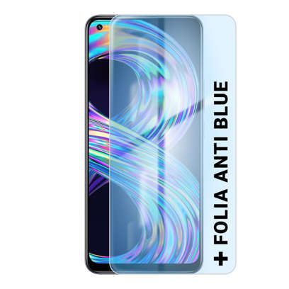 Realme 8 4G 8/128GB Srebrny + Folia Hydrożelowa Rock Space Anti Blue