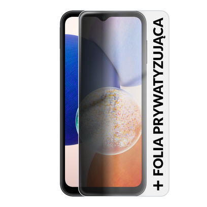 Samsung Galaxy A14 5G A146 4/64GB Dual Sim Czarny + Folia Hydrożelowa Rock Space Prywatyzująca Matowa