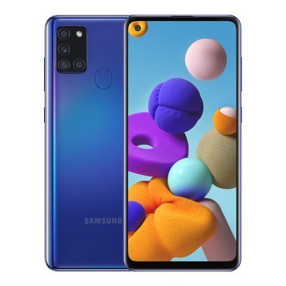 Samsung Galaxy A21S A217 3/32GB Dual Sim Niebieski + Folia hydrożelowa Rock Space