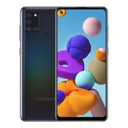 Samsung Galaxy A21S A217 4/128GB Dual Sim Czarny + Folia hydrożelowa Rock Space Matowa