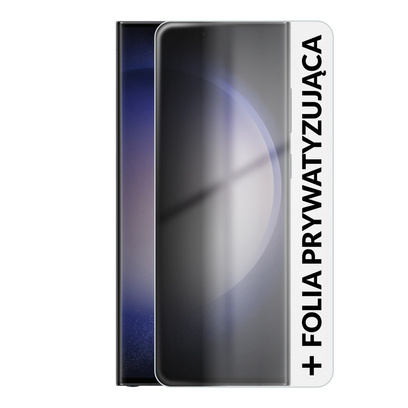 Samsung Galaxy S23 Ultra 5G S918 12/512GB Dual Sim Czarny + Folia Hydrożelowa Rock Space Prywatyzująca Matowa